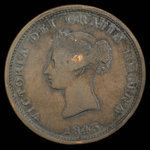 Canada, Province of New Brunswick, 1 penny <br /> 1843