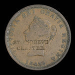 Canada, Province of New Brunswick, 1 penny <br /> 1843