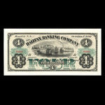 Canada, Halifax Banking Company, 4 dollars <br /> October 1, 1880