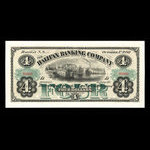 Canada, Halifax Banking Company, 4 dollars : October 1, 1880