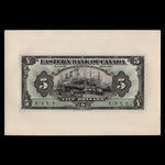 Canada, Eastern Bank of Canada, 5 dollars <br /> May 15, 1929