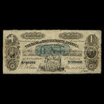 Canada, Bank of British North America, 1 dollar <br /> January 1, 1856