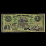 Canada, Bank of Montreal, 1 dollar <br /> January 3, 1859