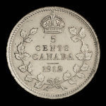 Canada, George V, 5 cents <br /> 1912