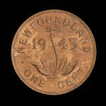 Canada, George VI, 1 cent <br /> 1943