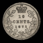 Canada, Victoria, 10 cents <br /> 1871