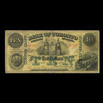 Canada, Bank of Toronto (The), 10 dollars <br /> June 1, 1892