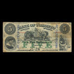 Canada, Bank of Toronto (The), 5 dollars <br /> July 1, 1880