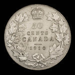 Canada, Edward VII, 50 cents <br /> 1910