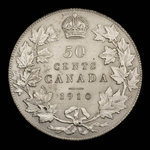 Canada, Edward VII, 50 cents : 1910