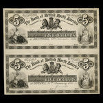 Canada, Bank of British North America, 5 dollars <br /> November 29, 1871