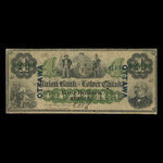 Canada, Union Bank of Lower Canada, 4 dollars <br /> March 1, 1866