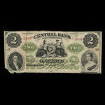 Canada, Central Bank of New Brunswick, 2 dollars <br /> November 1, 1866