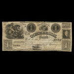 Canada, Commercial Bank of Fort Erie, 1 dollar : January 1851