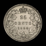 Canada, Victoria, 25 cents <br /> 1880