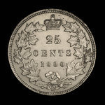 Canada, Victoria, 25 cents : 1880