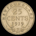 Canada, George V, 25 cents <br /> 1919