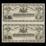Canada, Bank of British North America, 5 dollars <br /> May 1, 1872