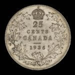 Canada, George V, 25 cents <br /> 1937