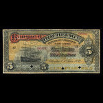Canada, Banque d'Hochelaga, 5 piastres <br /> June 1, 1889