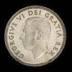 Canada, George VI, 10 cents <br /> 1952