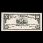 Canada, Bank of British Columbia, 10 dollars <br /> January 1, 1894