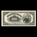 Canada, Royal Bank of Canada, 100 dollars <br /> January 2, 1909