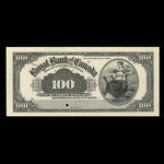 Canada, Royal Bank of Canada, 100 dollars <br /> January 2, 1909