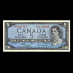 Canada, Bank of Canada, 5 dollars <br /> 1954