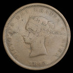 Canada, Province of New Brunswick, 1 penny <br /> 1843