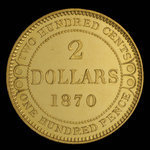 Canada, Victoria, 2 dollars <br /> 1870