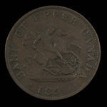 Canada, Bank of Upper Canada (York), 1/2 penny <br /> 1852