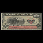 Canada, Northern Crown Bank, 5 dollars <br /> July 2, 1908