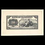 Canada, Bank of Hamilton, 20 dollars <br /> June 1, 1914