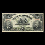 Canada, Bank of Montreal, 5 dollars <br /> January 2, 1904