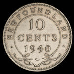Canada, George VI, 10 cents <br /> 1940