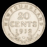 Canada, George V, 20 cents <br /> 1912