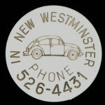 Canada, New Westminster Volkswagon Ltd., no denomination <br /> 1972