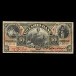 Canada, Ontario Bank, 10 dollars <br /> June 1, 1888