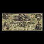 Canada, Bank of Upper Canada (York), 2 dollars <br /> July 2, 1859