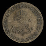 France, Louis XV, 2 sous : 1739