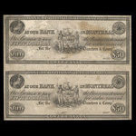 Canada, Bank of British North America, 50 dollars <br /> 1843