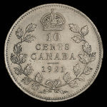 Canada, George V, 10 cents <br /> 1921