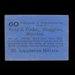 Canada, Ryan & Cooke, Druggists, 60 cents <br /> May 25, 1892