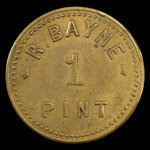 Canada, R. Bayne, 1 pint, milk <br /> 1892