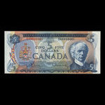 Canada, Bank of Canada, 5 dollars <br /> 1972