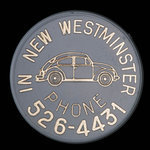 Canada, New Westminster Volkswagon Ltd., no denomination <br /> 1972