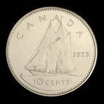 Canada, Elizabeth II, 10 cents <br /> 1973