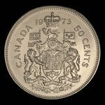 Canada, Elizabeth II, 50 cents <br /> 1973