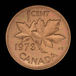 Canada, Elizabeth II, 1 cent <br /> 1973